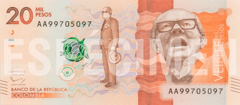 20000 pesos colombianos