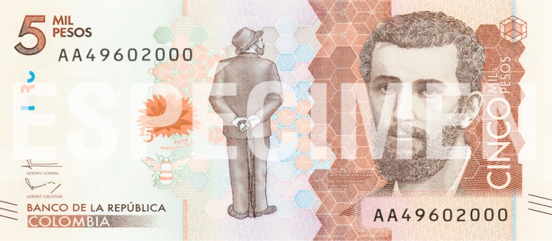 5000 pesos colombianos neue scheine
