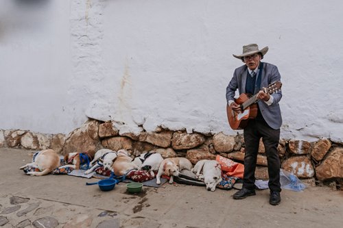 Straßenmusiker Kolumbien - Kolumbien Kultur